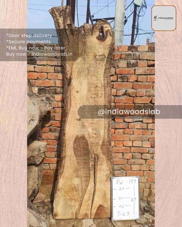 indiawoodslab, live edge wood slab