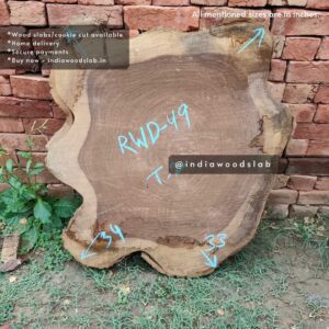 Live edge cookie wood slab in india