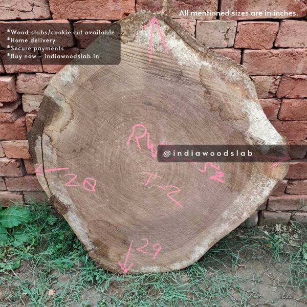 Live edge cookie wood slab in india