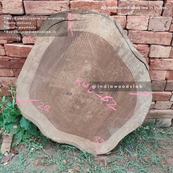 Live edge cookie wood slab in india