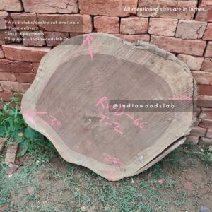 Live edge cookie wood slab in india