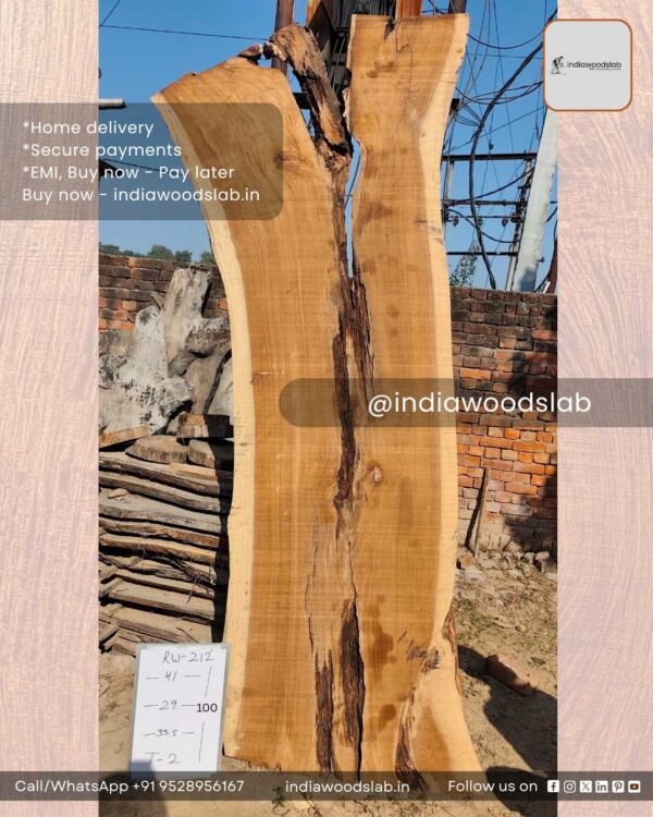 Live edge wood slab RW-212