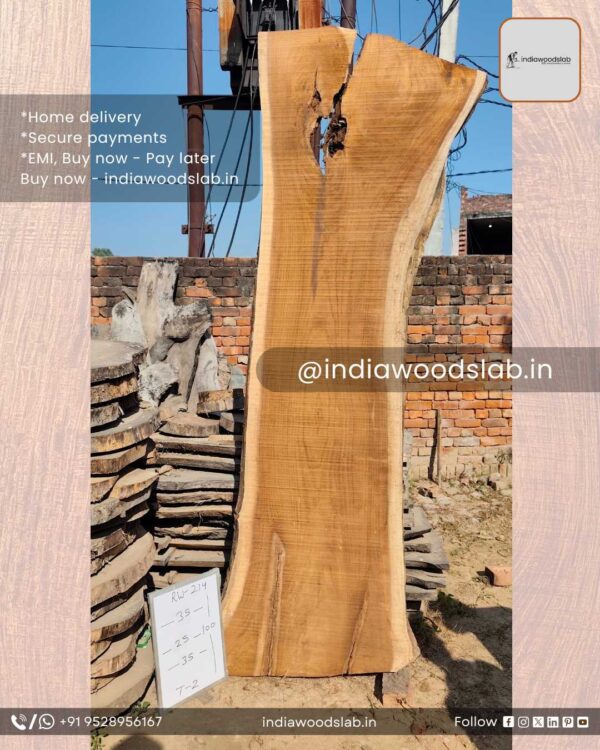 Live edge wood slabs in India. @indiawoodslab +91 9528956167