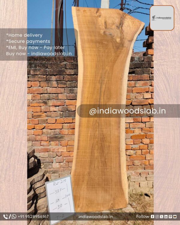 Live edge wood slabs in India. @indiawoodslab +91 9528956167