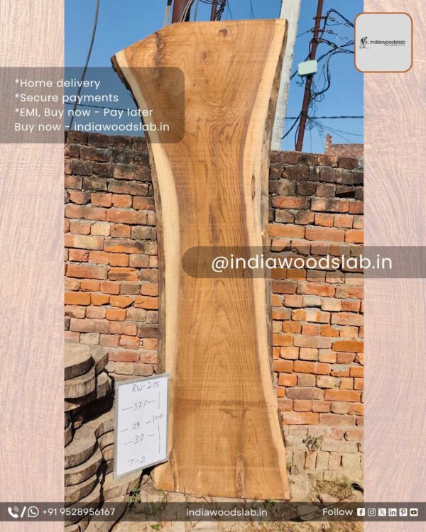 Live edge wood slabs in India. @indiawoodslab +91 9528956167