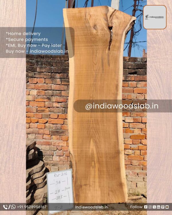 Live edge wood slabs in India. @indiawoodslab +91 9528956167