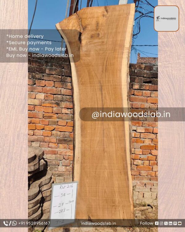 Live edge wood slabs in India. @indiawoodslab +91 9528956167