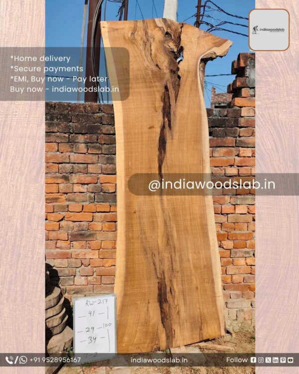 Live edge wood slabs in India. @indiawoodslab +91 9528956167