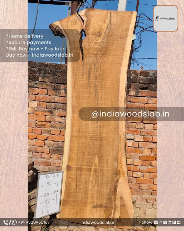 Live edge wood slabs in India. @indiawoodslab +91 9528956167