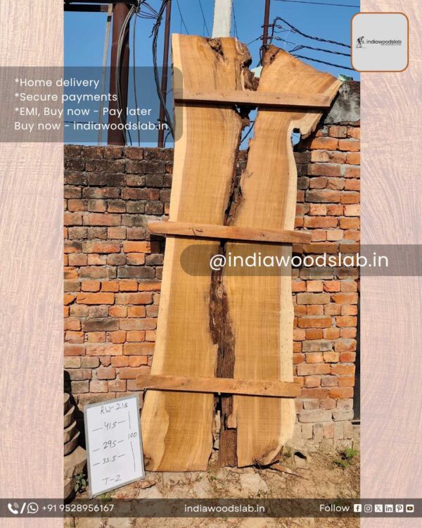 Live edge wood slabs in India. @indiawoodslab +91 9528956167