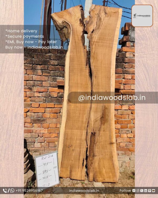 Live edge wood slabs in India. @indiawoodslab +91 9528956167