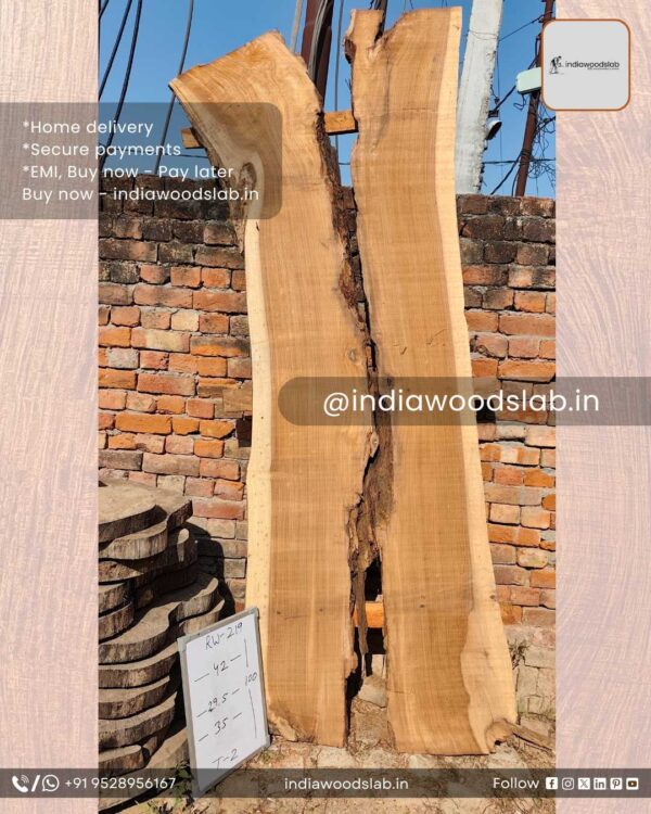 Live edge wood slabs in India. @indiawoodslab +91 9528956167