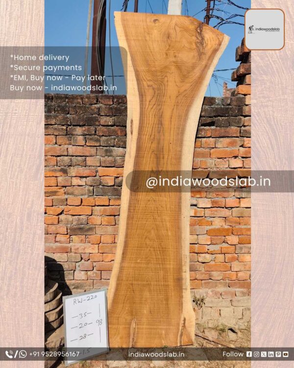 Live edge wood slabs in India. @indiawoodslab +91 9528956167