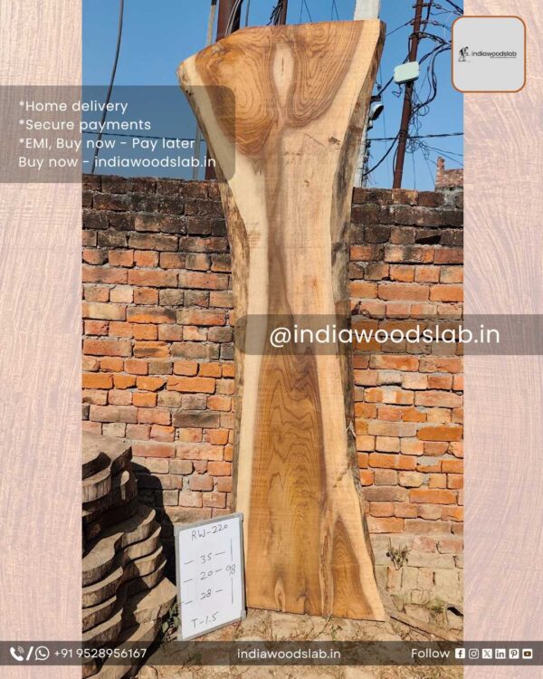 Live edge wood slabs in India. @indiawoodslab +91 9528956167