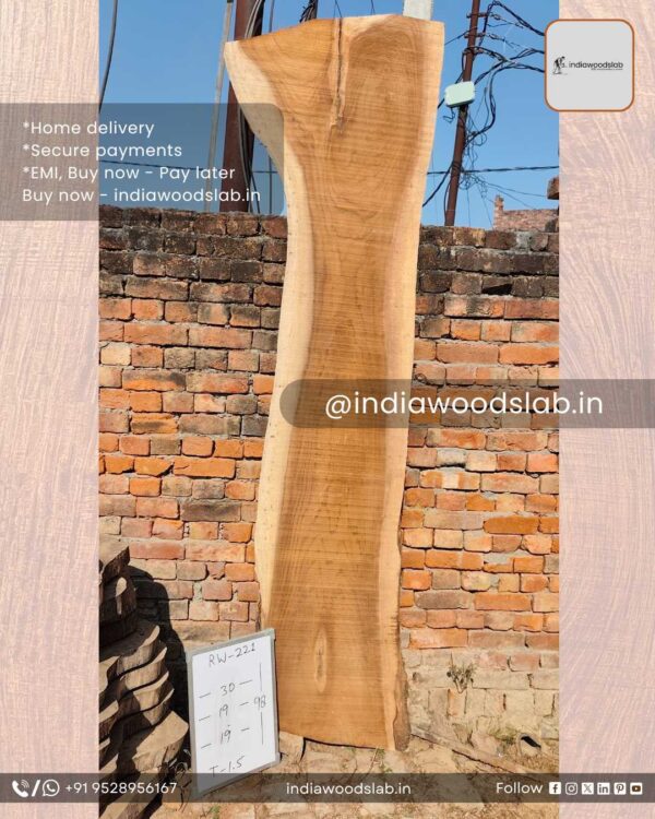 Live edge wood slabs in India. @indiawoodslab +91 9528956167