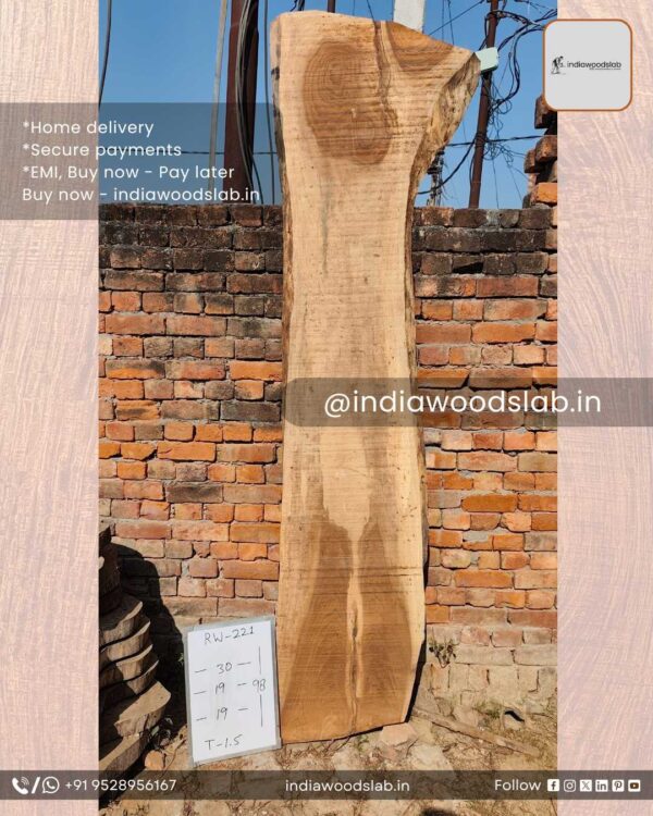 Live edge wood slabs in India. @indiawoodslab +91 9528956167