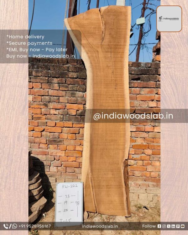 Live edge wood slabs in India. @indiawoodslab +91 9528956167