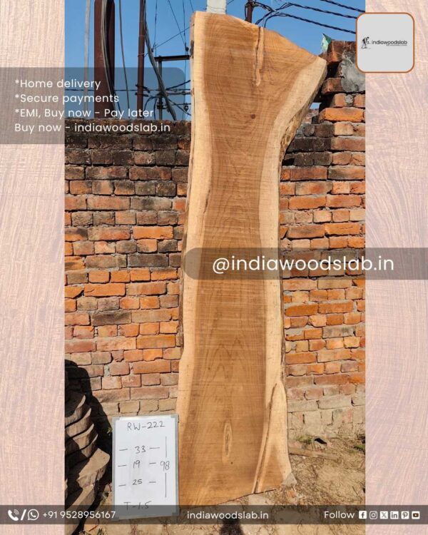 Live edge wood slabs in India. @indiawoodslab +91 9528956167