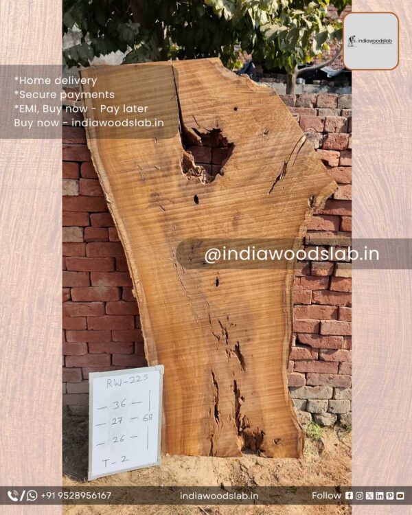 Live edge wood slabs in India. @indiawoodslab +91 9528956167