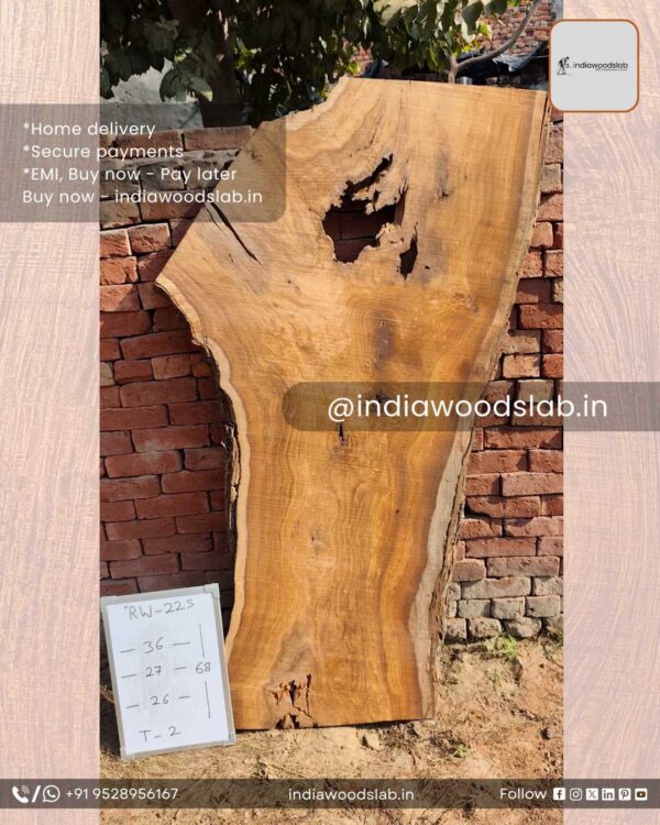 Live edge wood slabs in India. @indiawoodslab +91 9528956167