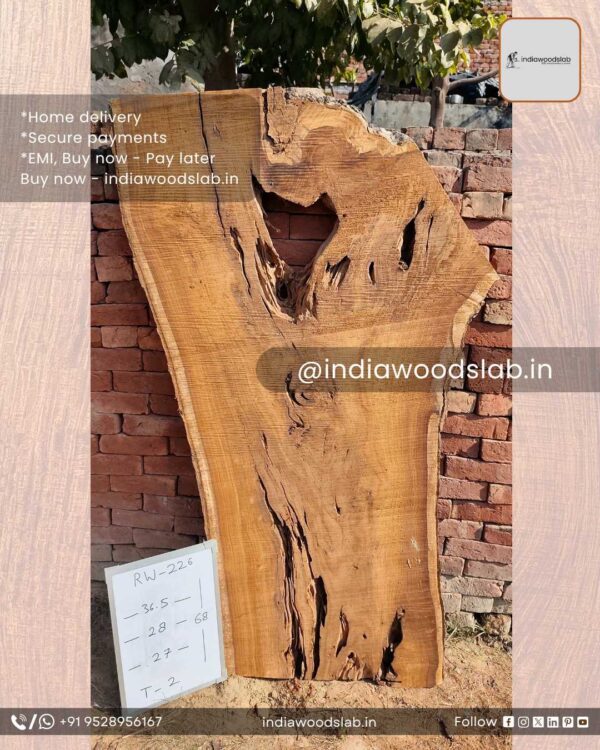 Live edge wood slabs in India. @indiawoodslab +91 9528956167