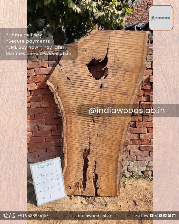 Live edge wood slabs in India. @indiawoodslab +91 9528956167