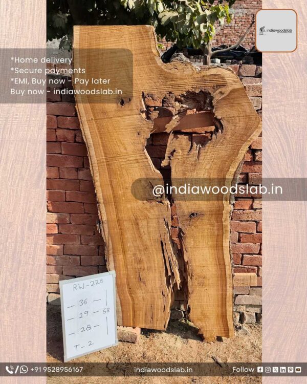 Live edge wood slabs in India. @indiawoodslab +91 9528956167
