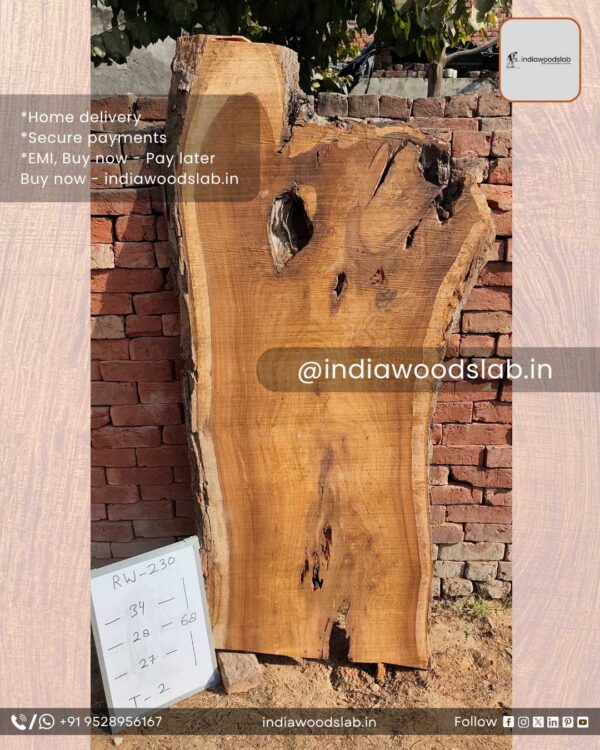 Live edge wood slabs in India. @indiawoodslab +91 9528956167