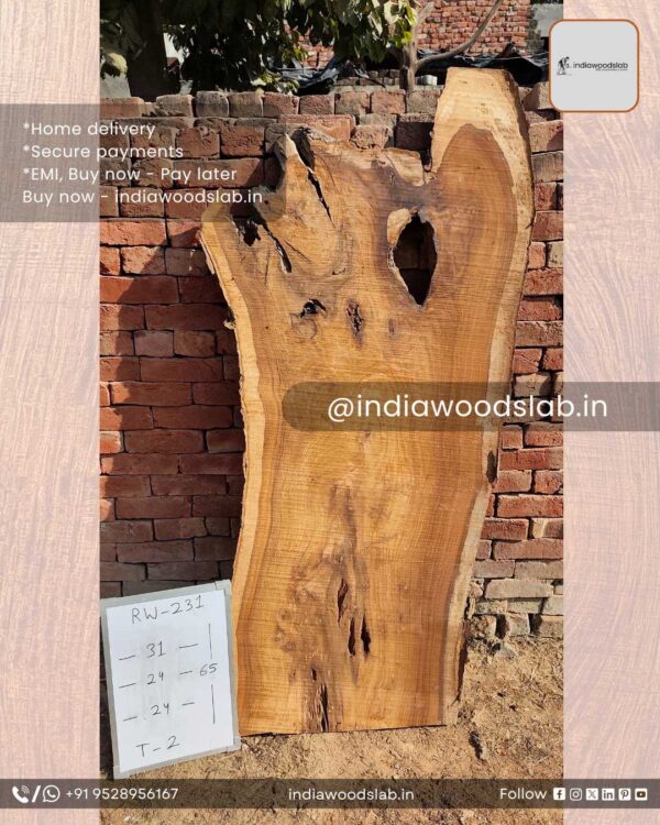 Live edge wood slabs in India. @indiawoodslab +91 9528956167
