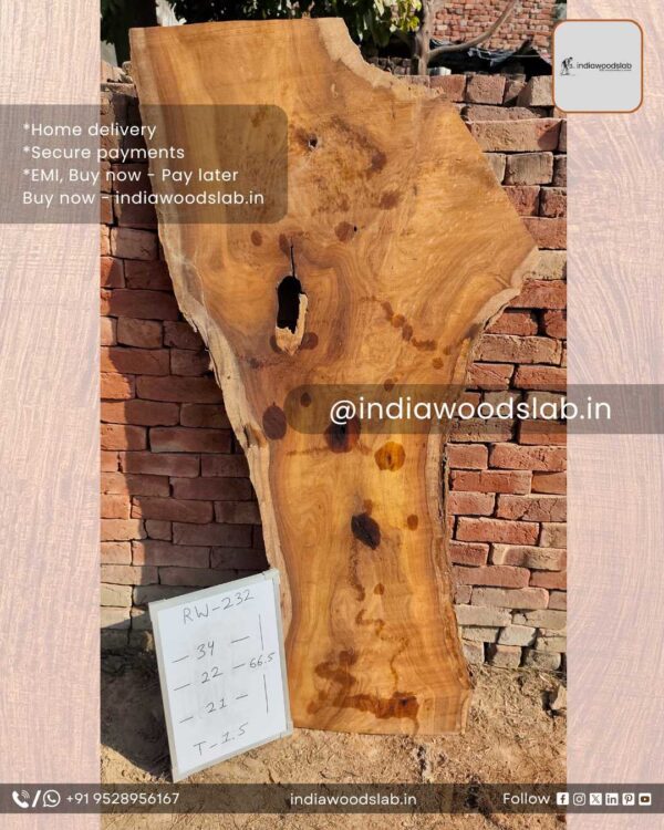 Live edge wood slabs in India. @indiawoodslab +91 9528956167