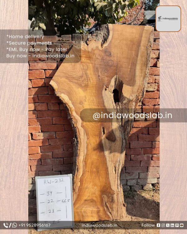 Live edge wood slabs in India. @indiawoodslab +91 9528956167