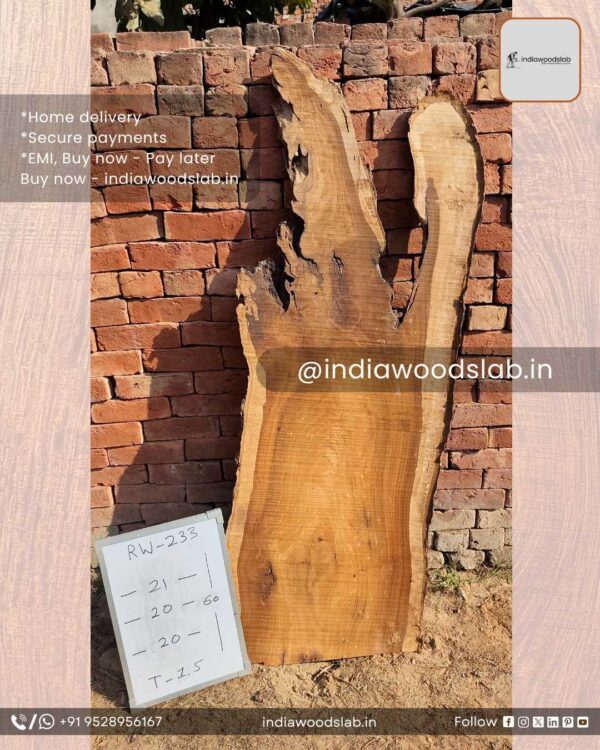 Live edge wood slabs in India. @indiawoodslab +91 9528956167