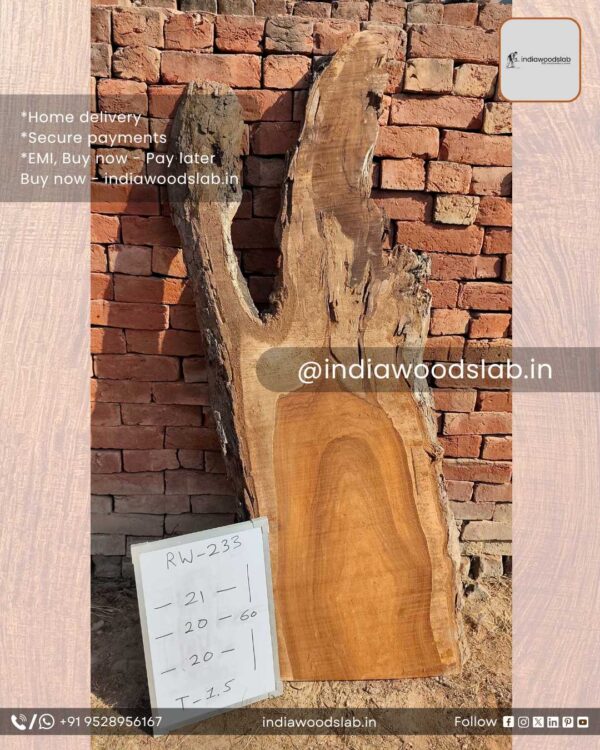 Live edge wood slabs in India. @indiawoodslab +91 9528956167
