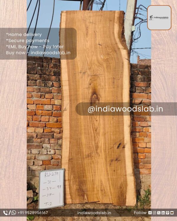 Live edge wood slabs in India. @indiawoodslab +91 9528956167