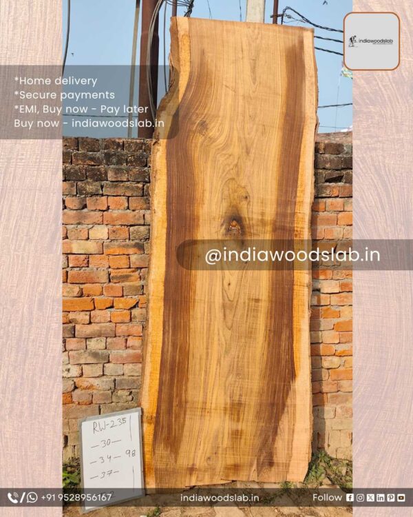 Live edge wood slabs in India. @indiawoodslab +91 9528956167