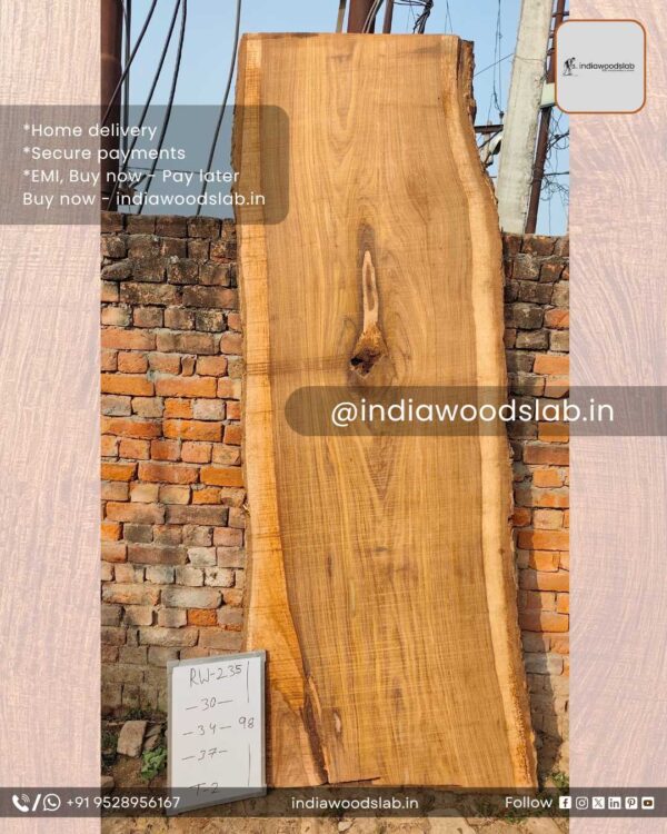 Live edge wood slabs in India. @indiawoodslab +91 9528956167