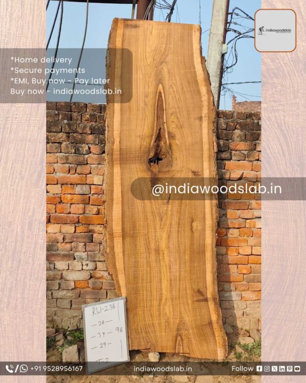 Live edge wood slabs in India. @indiawoodslab +91 9528956167
