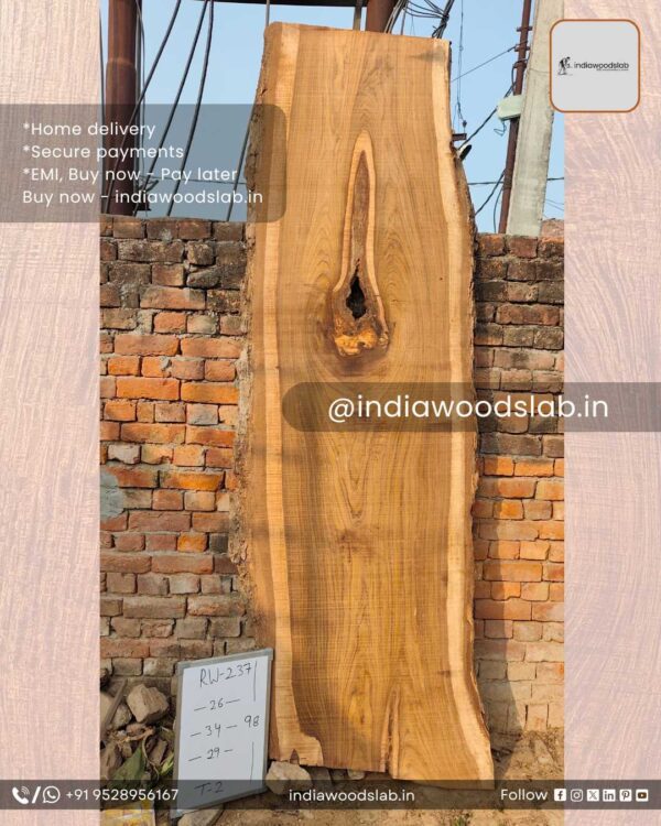 Live edge wood slabs in India. @indiawoodslab +91 9528956167