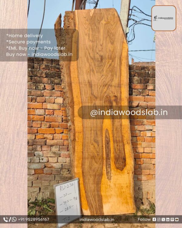 Live edge wood slabs in India. @indiawoodslab +91 9528956167
