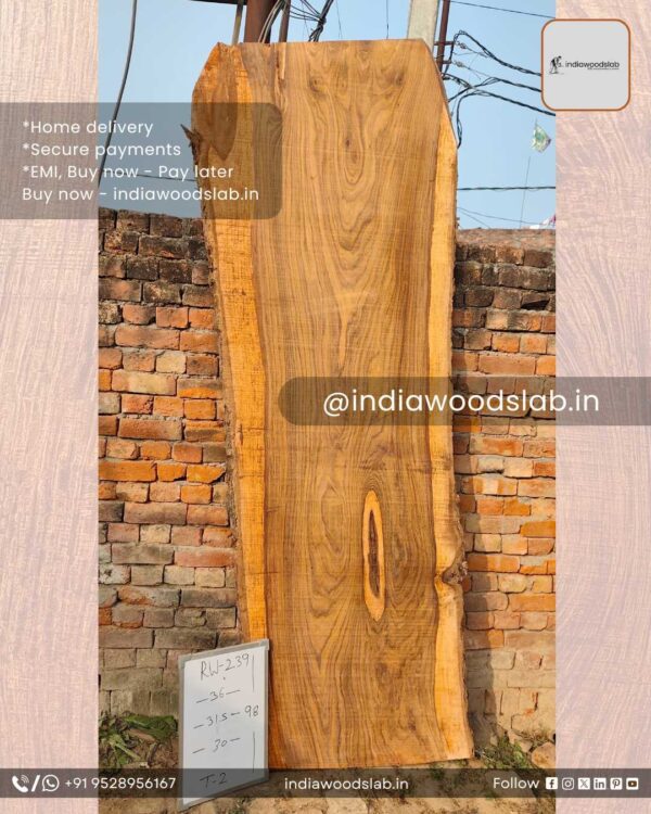 Live edge wood slabs in India. @indiawoodslab +91 9528956167