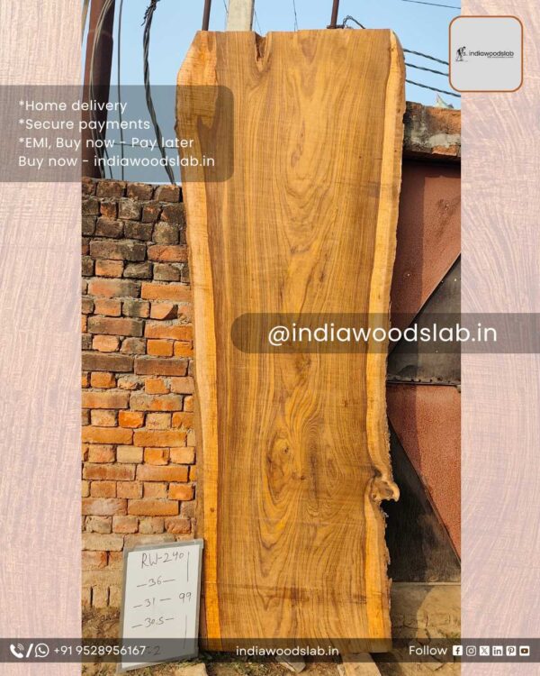 Live edge wood slabs in India. @indiawoodslab +91 9528956167