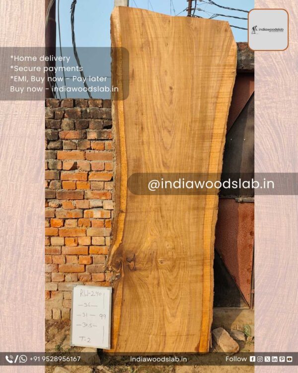 Live edge wood slabs in India. @indiawoodslab +91 9528956167