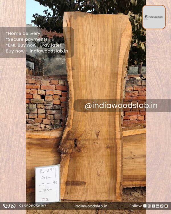 Live edge wood slabs in India. @indiawoodslab +91 9528956167