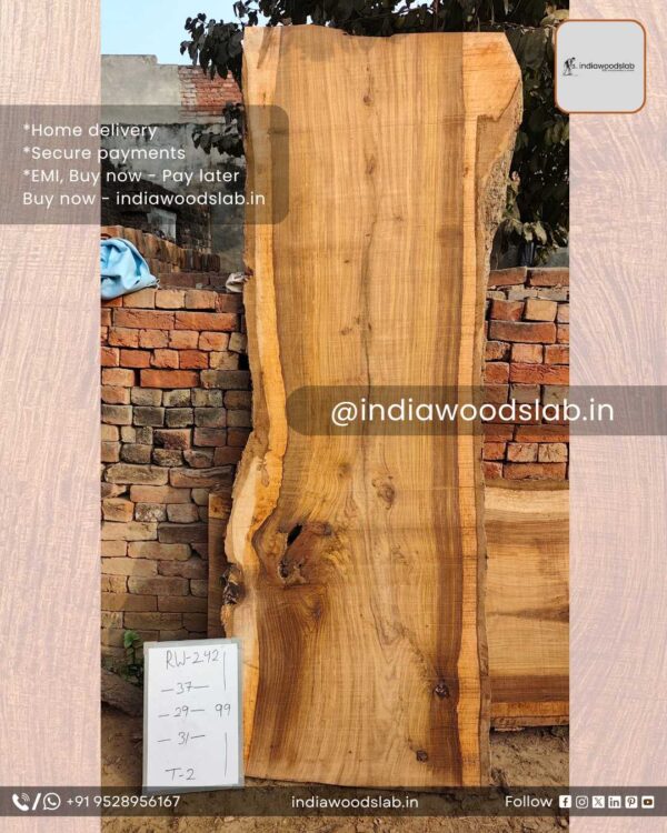 Live edge wood slabs in India. @indiawoodslab +91 9528956167