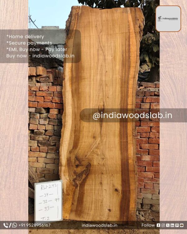 Live edge wood slabs in India. @indiawoodslab +91 9528956167