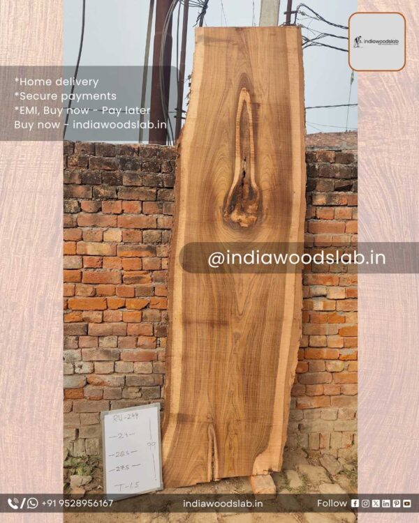 Live edge wood slabs in India. @indiawoodslab +91 9528956167