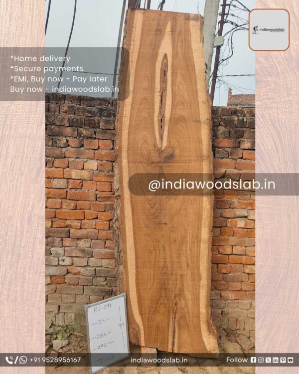 Live edge wood slabs in India. @indiawoodslab +91 9528956167