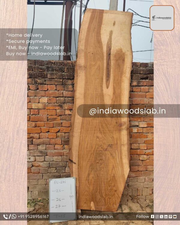 Live edge wood slabs in India. @indiawoodslab +91 9528956167