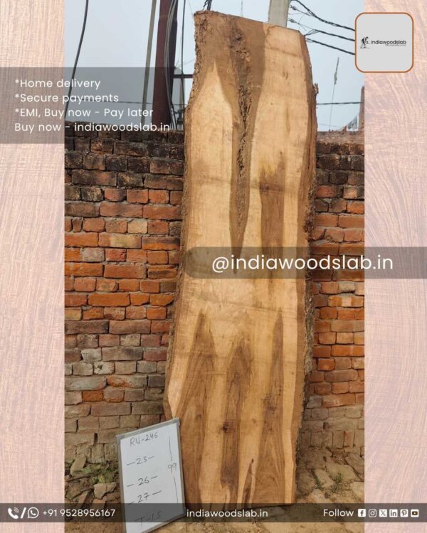 Live edge wood slabs in India. @indiawoodslab +91 9528956167