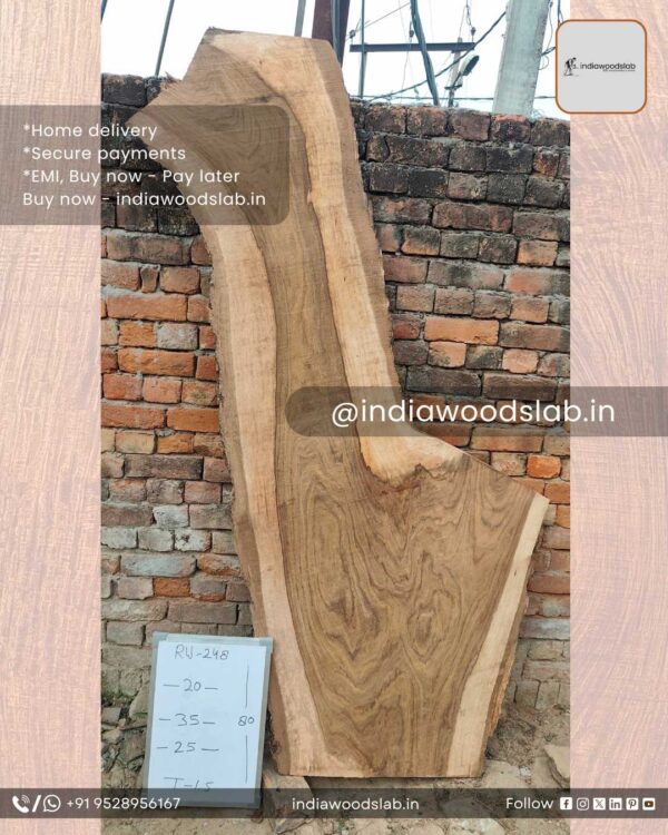 Live edge wood slabs in India. @indiawoodslab +91 9528956167
